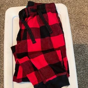 Old Navy Red and Black Plaid Pants w/t-shirt